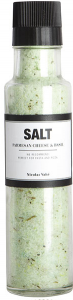 Salt med parmasanost og basilikum