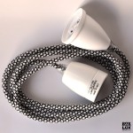 NUD Collection tekstil ledning - Sort/Hvid